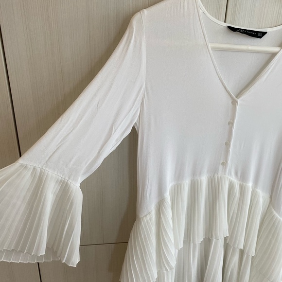 ZARA pleated long shirt/dress - Picture 4 of 6